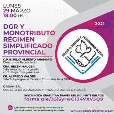 DGR Y MONOTRIBUTO - RÉGIMEN SIMPLIFICADO PROVINCIAL