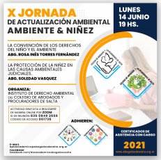 X JORNADA DE ACTUALIZACIÓN AMBIENTAL - AMBIENTE & NIÑEZ