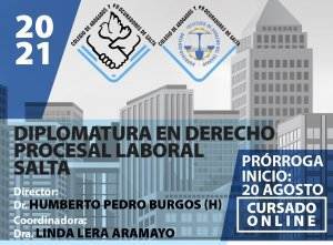 DIPLOMATURA EN DERECHO PROCESAL LABORAL SALTA